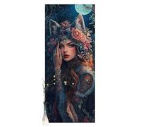Paint by Numbers for Adults Moon DIY Paint by Numbers for Children 6-12, Craft for Adults, Simple Art Painting Kits for Beginners, Home Wall Decor Beauty 20 X 47inch, Women Gift (Without Frame) Y1425