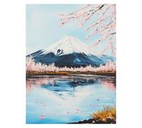 Paint by Numbers for Adults, Mount Fuji Painting by Numbers Lake 28x38 In, DIY Hobbies for Adults Women, Painting on Canvas Using Acrylic Paint and Brushes, Wall Art Set for Room Decor LSJ-1003
