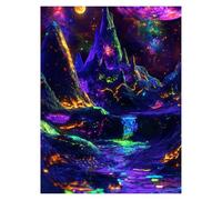 Paint by Numbers for Adults, Mountain Painting by Numbers Canvas for Children Wall Art Supplies 16x12 in, DIY Landscape Colorful Canvas Painting Adult Crafts for Room Decor, Gifts for Women LSJ-2123