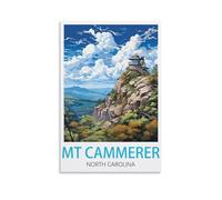Paint by Numbers for Adults，Mt Cammerer North Carolinas Posters DIY Acrylic Painting by Numbers for Children & Adults & Beginners 40x50cm