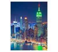 Paint by Numbers for Adults, New York Painting by Numbers for Children City 16x22 Inch, DIY Hobbies for Adults Women, Painting on Canvas Using Acrylic Paint and Brushes, Wall Art Room Decor LSJ-3517