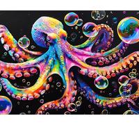 Paint by Numbers for Adults, octopus Paint by Numbers Kits On Canvas, Paint by Numbers for ChildrenWithout Frame DIY Color Oil Painting Acrylic Paints, Painting by Numbers for Wall Decor 40x55cm L-965