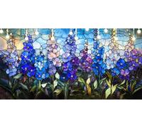 Paint by Numbers for Adults Orchid Paint by Numbers Kits Plant DIY Canvas Oil Painting Kit 40X100cm for Kids or Beginner with Brushes Acrylic Pigment, Without Frame, Halloween Decorations Gift L6-17