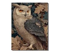 Paint by Numbers for Adults Owl, DIY Painting Birds with Frame Paint by Numbers for Children Beginners 36 Pigments Oil Paintings Crafts Adults Hobbies Women Gifts Home Wall Decor 40x54inch ZBSDK306