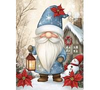 Paint by Numbers for Adults, Paint by Numbers comics Christmas, DIY Painting by Number with 3 Brushes and Acrylic Paints, Easy Oil Painting Canvas Set, Room Decor, Gifts for Women 40x50cm L0-858