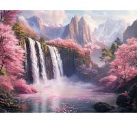 Paint by Numbers for Adults, Paint by Numbers Fall Cherryblossoms, DIY Painting by Number with 3 Brushes and Acrylic Paints, Easy Oil Painting Canvas Set, Room Decor, Gifts for Women 80x60cm L0-430