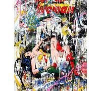Paint by Numbers for Adults ,Paint by Numbers for Adults Children Color graffiti fighting girl es Linen Canvas DIY Digital Painting by Numbers Kits Children's toy gifts Hand painted home decoration