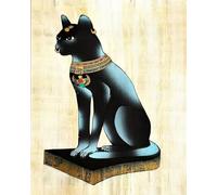 Paint by Numbers for Adults,Painting by Number Kits On Canvas,DIY Color Oil Painting,Home Wall Decor 16x20in/40x50cm,Egyptian Black cat,Frameless