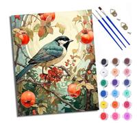 Paint by Numbers for Adults Painting by Number Kits On Canvas Ghost reading on the toilet DIY Craft Art Painting Kit Acrylic Pigment Drawing Paintwork for Gift Home Wall Decor 16x20 inch/40x50cm