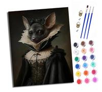 Paint by Numbers for Adults Painting by Number Kits On Canvas Strange creature in a dress DIY Craft Art Painting Kit Acrylic Pigment Drawing Paintwork for Gift Home Wall Decor 40x50cm With frame