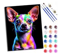 Paint by Numbers for Adults Painting Kit for Adults Craft Art Painting Kit Acrylic Pigment Drawing Ghost and black cat taking photos Paintwork for Gift Home Wall Decor 16x20 inch (Without Frame)