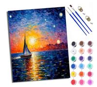 Paint by Numbers for Adults Painting Kit for Adults Craft Art Painting Kit Acrylic Pigment Drawing The terrifying scene behind the hole Paintwork for Gift Home Wall Decor 16x20 inch (Without Frame)