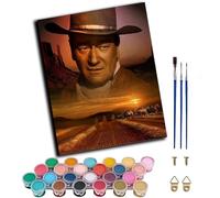 Paint by Numbers for Adults,Paints by Number Kits On Canvas,DIY Color Oil Painting,Home Wall Decor 16x20in/40x50cm,Western Cowboy Man,Frameless