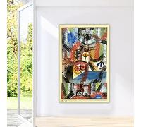 Paint by Numbers for Adults Paul Klee Barbarian Composition Abstract Adults Paint Kits Canvas Gifts Arts Crafts for Home Decor