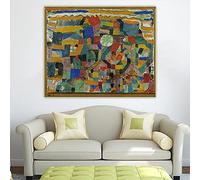 Paint by Numbers for Adults Paul Klee Friendly Place Abstract Adult Paint by Number Kits On Canvas