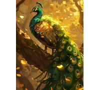 Paint by Numbers for Adults Peacock, Tree Paint by Numbers Kits, DIY Color Oil Painting Adult Crafts, Painting Kits with Brushes and Acrylic, for Home Wall Decor, Gifts for Women, 36x48in X-8821