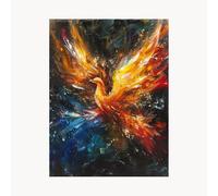 Paint by Numbers for Adults Phoenix Paint by Numbers Kits 44x32In with Acrylic and Pens Color Canvas for Painting, Abstract Paintings Hobbies for Adults Women, Wall Art Room Decor Gifts FYH-1904