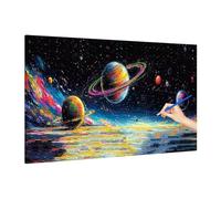Paint by Numbers for Adults Planet, Dream Paint by Numbers Kits Without Frame, DIY Painting by Number for Adults Beginner, Craft Art Kit Acrylic Pigment Drawing Paintwork for Home Decor 140x60cm S-89