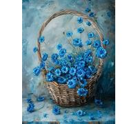 Paint by Numbers for Adults Plant, Flower Paint by Numbers Kits, DIY Color Oil Painting Adult Crafts, Painting Kits with Brushes and Acrylic, for Home Wall Decor, Gifts for Women, 12x16in T-4014