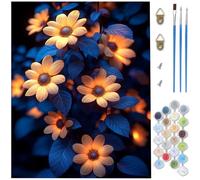 Paint by Numbers for Adults Plant,Flower Painting by Number Kits,DIY Canvas Oil Painting Kit Hobbies for Adults Women with 3 Brushes and Acrylic for Halloween Decorations 28x40inch/70 x 100cm D1-1110