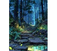 Paint by Numbers for Adults Plant, Night View Easy Paint by Numbers Kits for Beginners, DIY Painting Kits with Brushes and Acrylic, Color Oil Painting Adult Crafts, for Room Decor, 20x28in R-3880