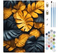 Paint by Numbers for Adults,Plant Paint by Numbers,DIY Landscape Canvas Oil Painting Kit for Kids or Beginner with 3 Brushes Acrylic Pigment for Room Decor Gifts Women,Without Frame 28x40inch D1-195