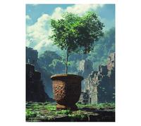 Paint by Numbers for Adults, Plant Painting by Numbers Canvas for Children Wall Art Supplies 28 x 20 In, DIY Cloud Colorful Canvas Painting Adult Crafts for Room Decor, Gifts for Women LSJ-2783