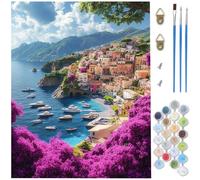 Paint by Numbers for Adults Plant,Small Island Painting by Number Kits,DIY Canvas Oil Painting Kit Hobbies for Adults Women with Brushes Acrylic for Halloween Decorations 16x20 inch/40 x 50 CM D1-428
