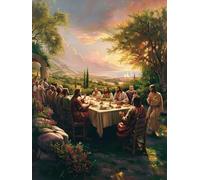 Paint by Numbers for Adults Plant, The Last Supper Paint by Numbers Kits, DIY Color Oil Painting Adult Crafts, Painting Kits with Brushes and Acrylic, for Home Wall Decor, Gifts, 40x54in X-2435