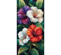 Paint by Numbers for Adults - Plants, Flowers Paint by Numbers Kits for Beginner, Without Frame DIY Acrylic Oil Adult Painting by Number Canvas Kits, Perfect for Home Wall Decor Gifts 16x32in o-888