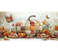 Paint by Numbers for Adults - Pumpkin Flowers Paint by Numbers Kits for Beginner, Without Frame DIY Acrylic Oil Adult Painting by Number Canvas Kits, Perfect for Home Wall Decor Gifts 24x12in z-636