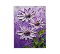 Paint by Numbers for Adults, Purple Flowers Painting by Number Kits On Canvas, Beginner Craft Art DIY Oil Painting Kit Acrylic Pigment Drawing Paintwork for Home Wall Decor (70x90 cm, Frameless) R1086