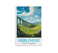 Paint by Numbers for Adults,Ribblehead North Yorkshires Posters Paint by Numbers Kits for Children, Kids Painting by Numbers Kit for Home Decoration 30x40cm