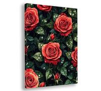 Paint by Numbers for Adults, Rose Paint by Numbers for Adults with Frame, DIY Plant Oil Painting Arts and Crafts Kits on Canvas for Women's Hobbies, for Gifts and Home Wall Decor 28x36 Inch, M-82