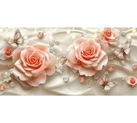 Paint by Numbers for Adults Rose Paint by Numbers Kits Diamond DIY Canvas Oil Painting Kit 90X160cm for Kids or Beginner with Brushes Acrylic Pigment, Without Frame, Halloween Decorations Gift L6-835