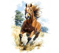 Paint by Numbers for Adults, Running Horse Painting Kits, 16 x 20 Inch