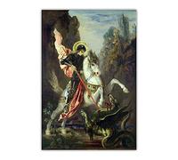 Paint by Numbers for Adults Saint George and The Dragon by Gustave Moreau Adult Paint by Number Kits On Canvas