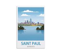 Paint by Numbers for Adults,Saint Paul Minnesota Canvas Painting by Numbers Arts and Crafts Kit for Kids Adults 50x60cm