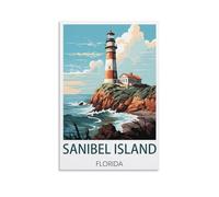Paint by Numbers for Adults,Sanibel Island Floridas Paint by Numbers for Kids and Adults Beginner, DIY Gift Canvas Painting Kits 40x50cm