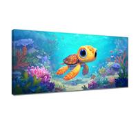 Paint by Numbers for Adults Sea Turtles, Large Cute Paint by Numbers Kits XXL 100x200cm, DIY Painting by Number Canvas Kits with Acrylic Pigment and Paintbrushes, Hobbies for Women Gifts, Decor Y3-708