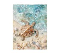 Paint by Numbers for Adults Sea Turtles Paint by Numbers Kits Beach, DIY Hobbies for Adults Women Art Supplies 16x12In, Wall Art Crafts Color Canvas for Painting, Home Decor Gifts for Women 2YH-13061