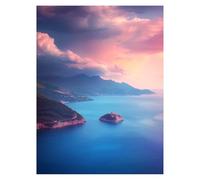 Paint by Numbers for Adults, Sea View Painting by Numbers Cloud 40 x 54in, DIY Hobbies for Adults Women, Painting on Canvas Using Acrylic Paint and Brushes, Wall Art Set for Room Decor LSJ692