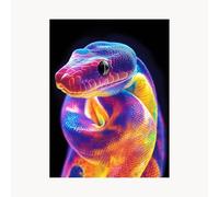 Paint by Numbers for Adults, Snake Painting by Numbers for Adults,Craft Kits for Kids with Animal Color Canvas for Painting 24 x 32Inch Acrylic Paint and Brush, Wall Art for Living Room Decor FYH-6910