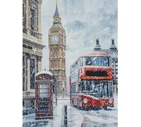 Paint by Numbers for Adults Snow Scene, Big Ben Paint by Numbers Kits, DIY Color Oil Painting Adult Crafts, Painting Kits with Brushes and Acrylic, for Home Wall Decor, Gifts for Women, 36x48in 9-5261