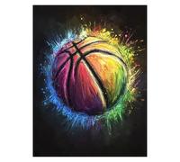 Paint by Numbers for Adults, Sports Painting by Numbers for Children Basketball 20 x 28Inch, DIY Hobbies for Adults Women,Painting on Canvas Using Acrylic Paint and Brushes,Wall Art Room Decor LSJ1978
