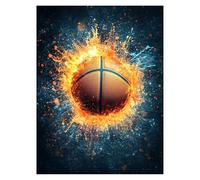 Paint by Numbers for Adults, Sports Painting by Numbers for Children Basketball 28 x 38 Inch, DIY Hobbies for Adults Women, Painting on Canvas Using Acrylic Paint and Brushes, Wall Art Set LSJ-1994