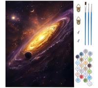 Paint by Numbers for Adults, Starry Sky Paint by Numbers, DIY Swirl Canvas Oil Painting Kit for Kids or Beginner with 3 Brushes Acrylic Pigment for Room Decor Gifts, Without Frame 100x150cm D1-1167