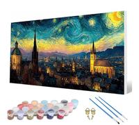 Paint by Numbers for Adults, Starry Sky Paint by Numbers Landscape Painting Kits for Adults Pattern Design DIY Art Crafts for Home Room Decor, Wall Art, Bedroom Decor, Gifts 60x120cm -hcw2507B7J2T