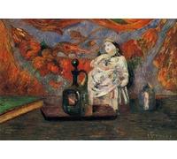 Paint by Numbers for Adults Still Life with Carafe and Ceramic Figure 1885 by Paul Gauguin Adult Paint by Number Kits On Canvas
