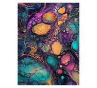 Paint by Numbers for Adults, Stone Painting by Numbers Abstract 12 x 16in, DIY Hobbies for Adults Women, Painting on Canvas Using Acrylic Paint and Brushes, Wall Art Set for Room Decor LSJ-419